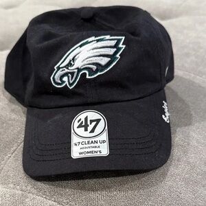 47 Brand Black Eagles Cap